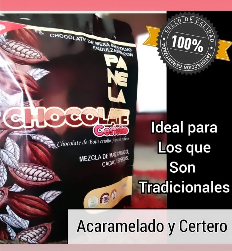 CHOCOLATE COSTEÑO EN POLVO CON PANELA X 250 Gr » CHOCOCOSTA