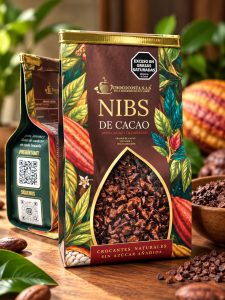 NIBS DE CACAO (100% Cacao Colombiano).